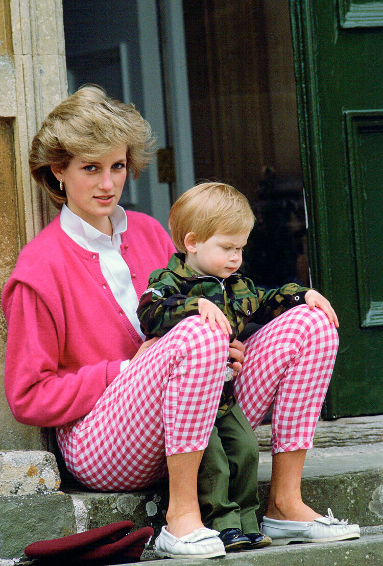 Принцесса Диана с Гарри, 1986
