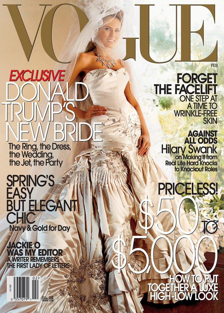 Мелания Трамп на обложке&nbsp;Vogue, 2005
