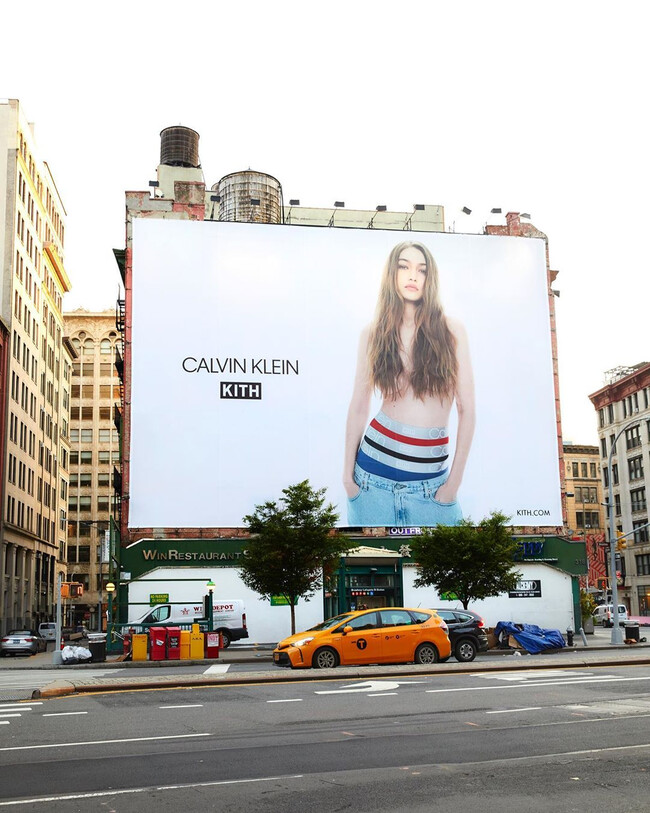 Джиджи Хадид коллаборация Calvin Klein и Kith