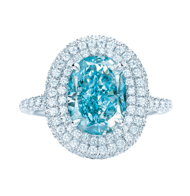 Кольцо Tiffany начала XX века с трехкаратным голубым бриллиантом