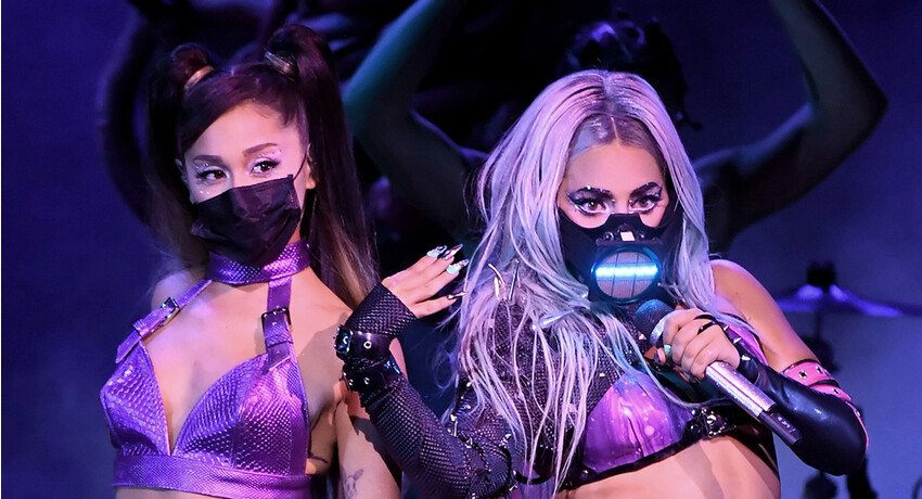 Ариана Гранде и Леди Гага MTV VMA 2020