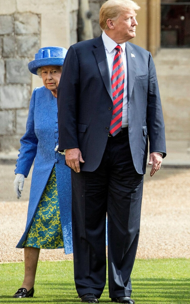 Елизавета II и Дональд Трамп