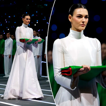 Виттория Черетти появилась с итальянским флагом на открытии Олимпиады-2026