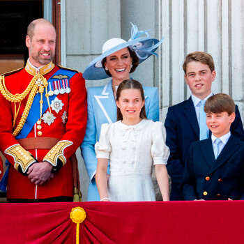 Кейт Миддлтон и принц Уильям появились на параде Trooping the Colour вместе с королём