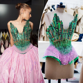 Ариана Гранде в Rahul Mishra Couture — самый эффектный образ волшебницы