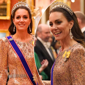 Кейт Миддлтон вновь надела тиару с богатым прошлым по случаю королевского визита