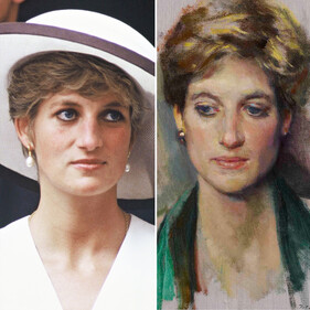 За минуту до развода с Чарльзом: Редкий портрет принцессы Дианы стал главным лотом аукциона Sotheby's