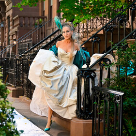 Сара Джессика Паркер воссоздала свадебный образ Кэрри Брэдшоу из «Секса в большом городе»