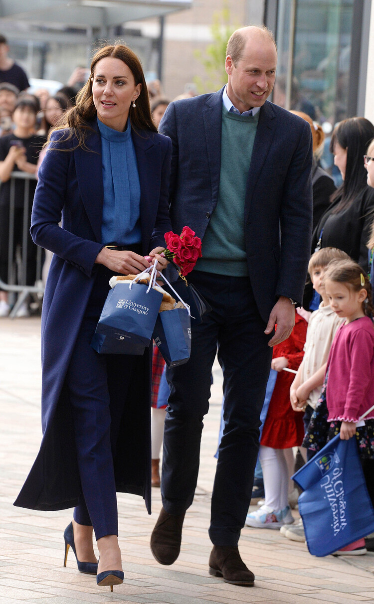 Кейт Миддлтон и принц Уильям приехали с двухдневным визитом в Шотландию, 11 мая 2022 года в Глазго, Шотландия