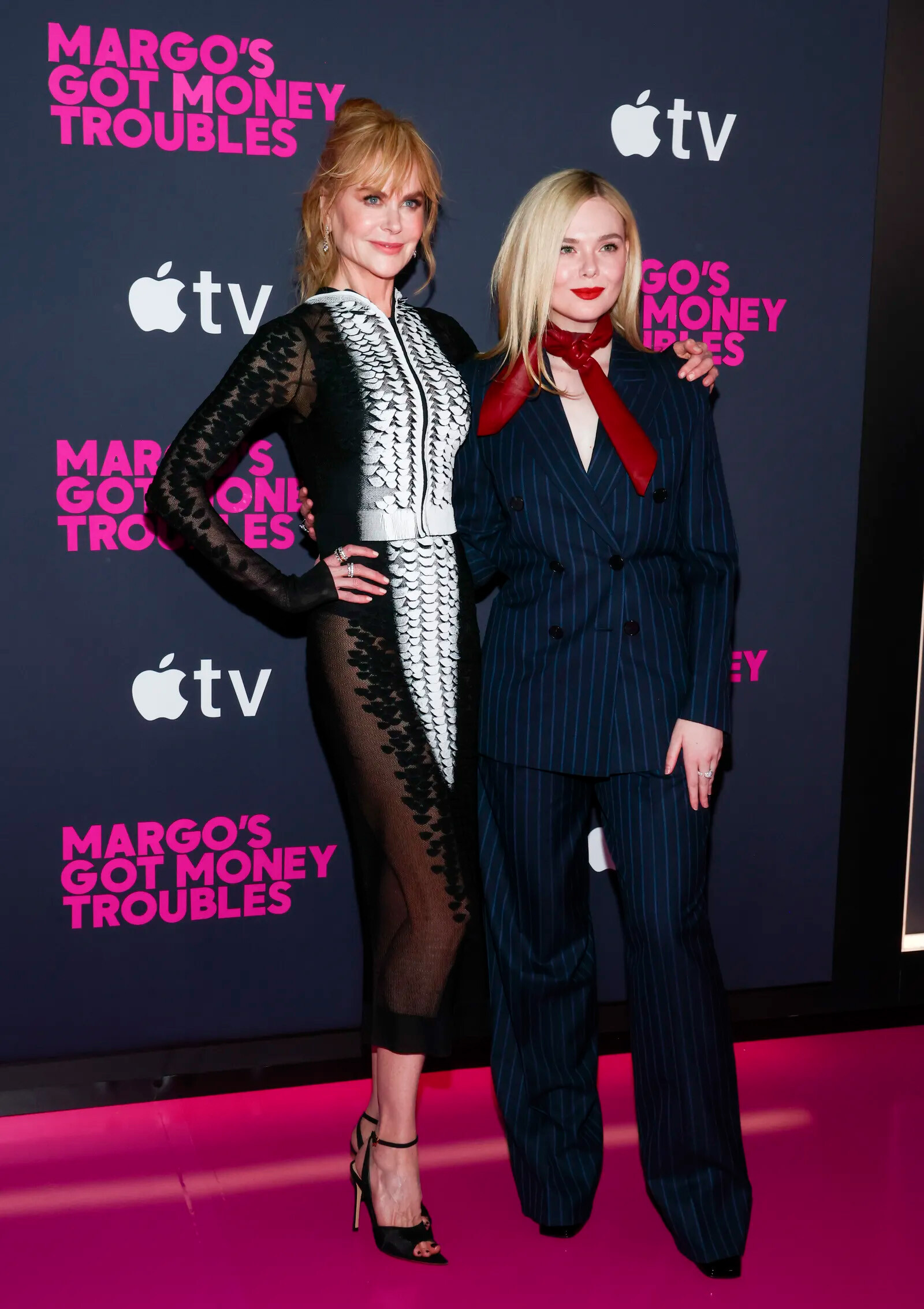 Николь Кидман вместе с Эль Фаннинг на премьере сериала &laquo;У Марго проблемы с деньгами&raquo;, 2026