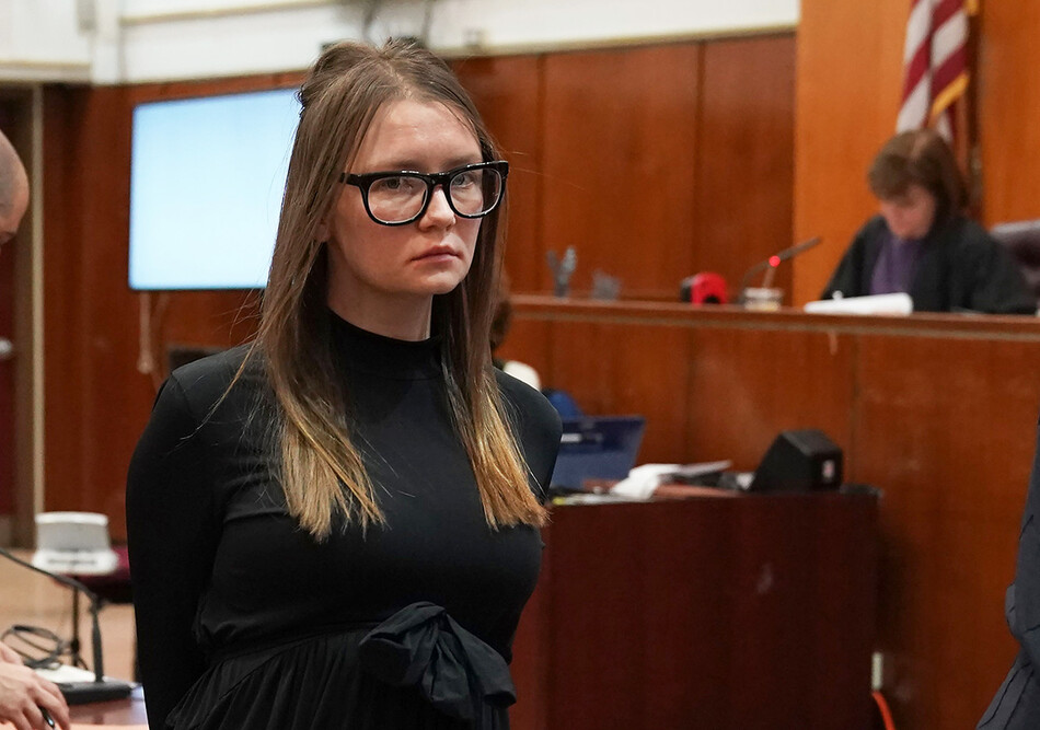 Фальшивая немецкая наследница Анна Сорокина уведена после вынесения приговора Верховным судом Манхэттена 9 мая 2019 года