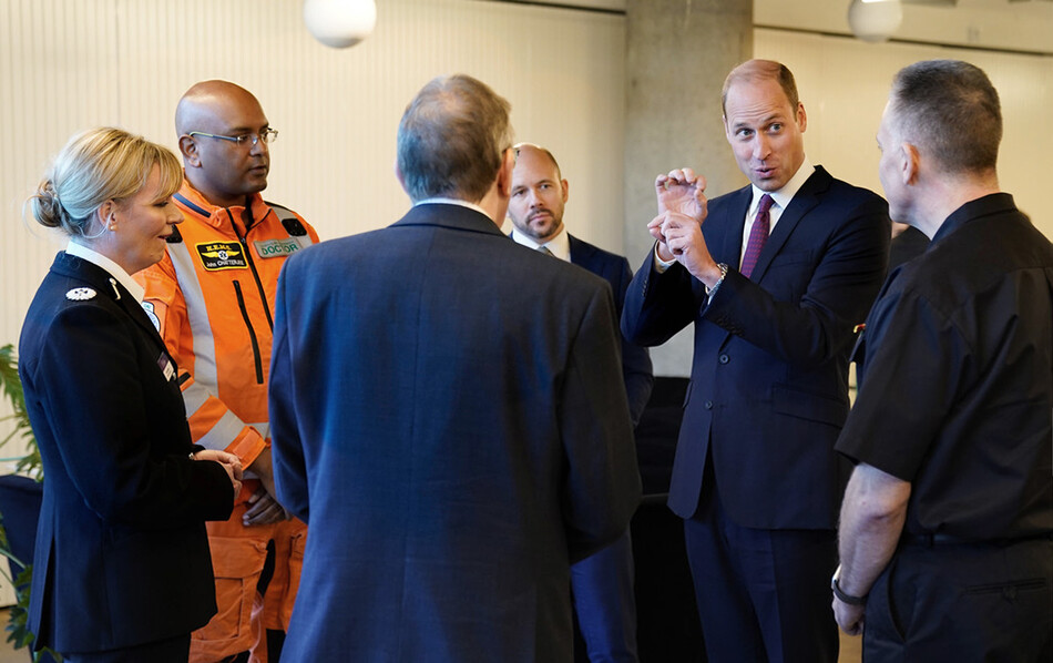Принц Уильям, герцог Кембриджский во время симпозиума Королевского фонда по охране психического здоровья 25 ноября 2021 года в Лондоне, Англия