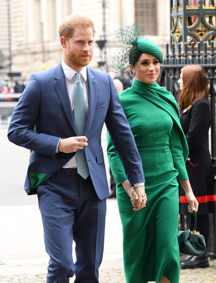 Принц Гарри и Меган Маркл прибывают на Службу Дня Содружества 9 марта 2020 года в Лондоне, Англия