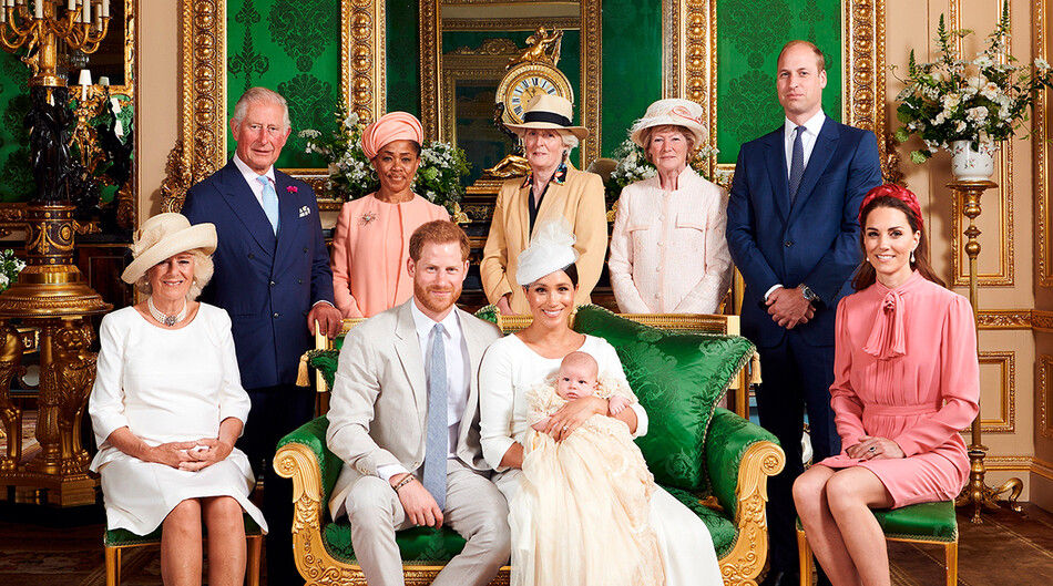 Дория Рэгланд с членами королевской семьи присутствует на официальном королевском портреты Кристин сына Меган Маркл и Принца Гарри, Арчи, 6 июля 2019 года, Виндзор, Великобритания