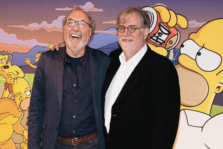 Джеймс Л. Брукс и Мэтт Гроунинг на праздновании 600-го эпизода &laquo;Симпсонов&raquo; на YouTube Space LA 14 октября 2016 года в Лос-Анджелесе, Калифорния