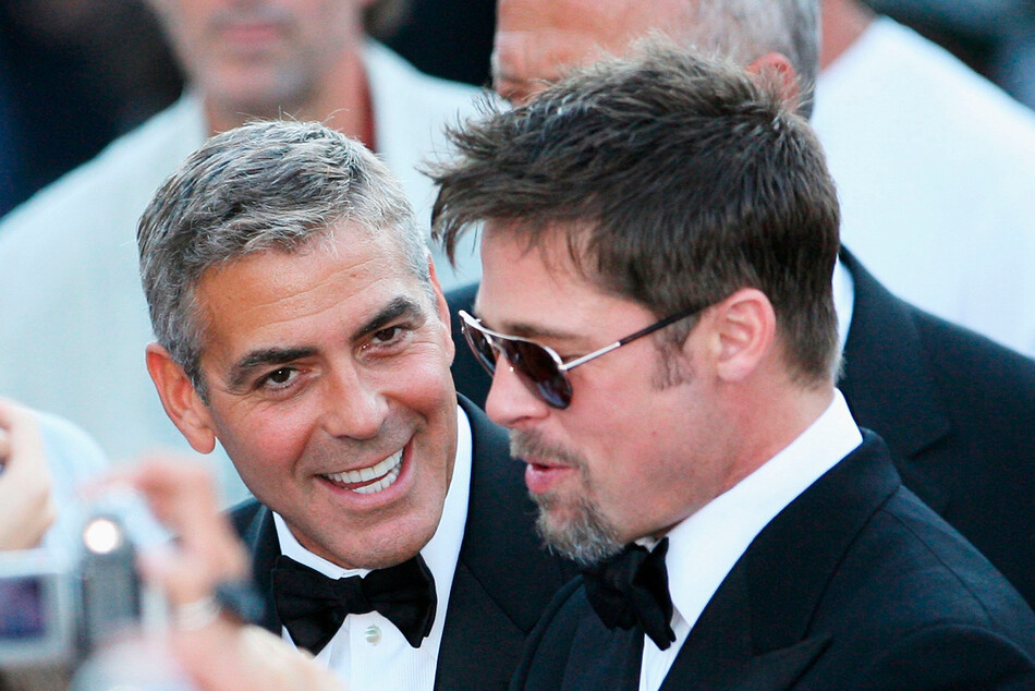 &laquo;Он прав&raquo;: Джордж Клуни ответил на слова Брэда Питта, который назвал его одним из самых красивых мужчин в мире