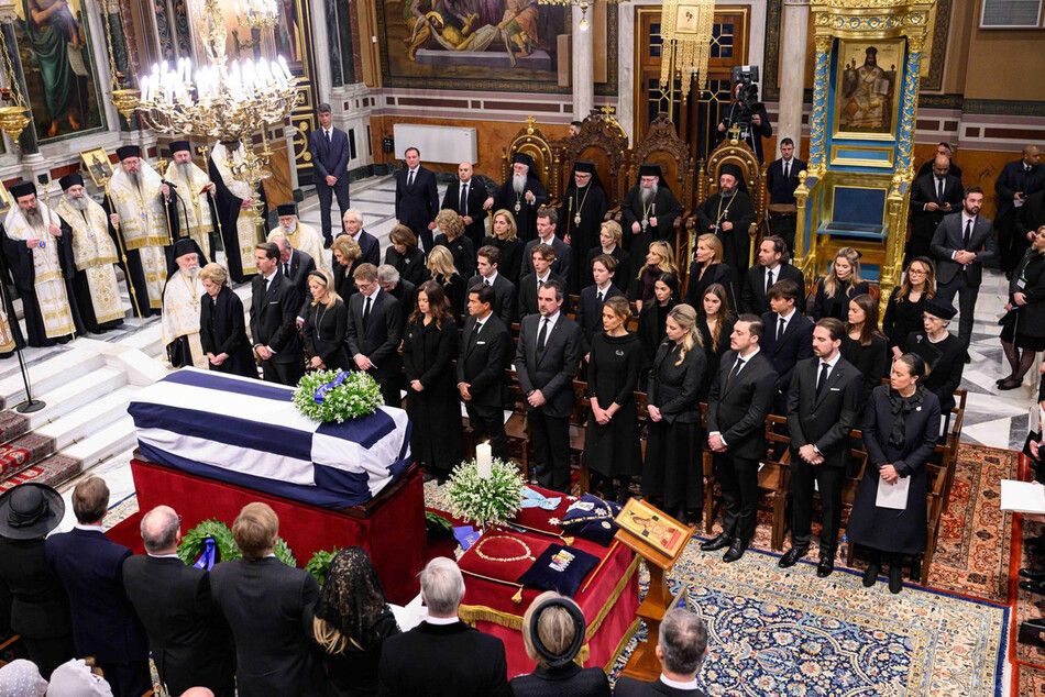 Похороны бывшего короля Греции Константина II 16 января 2023 года в Афинах, Греция