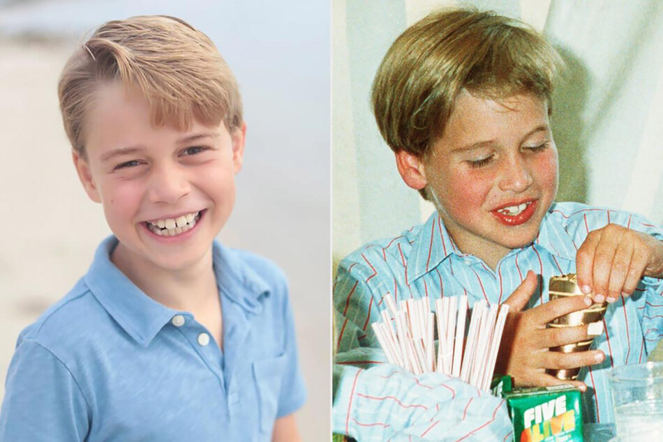 Пользователи соцсетей утверждают, 9-летний принц Джордж как две капли воды похож на своего отца принца Уильяма в аналогичном возрасте&nbsp;