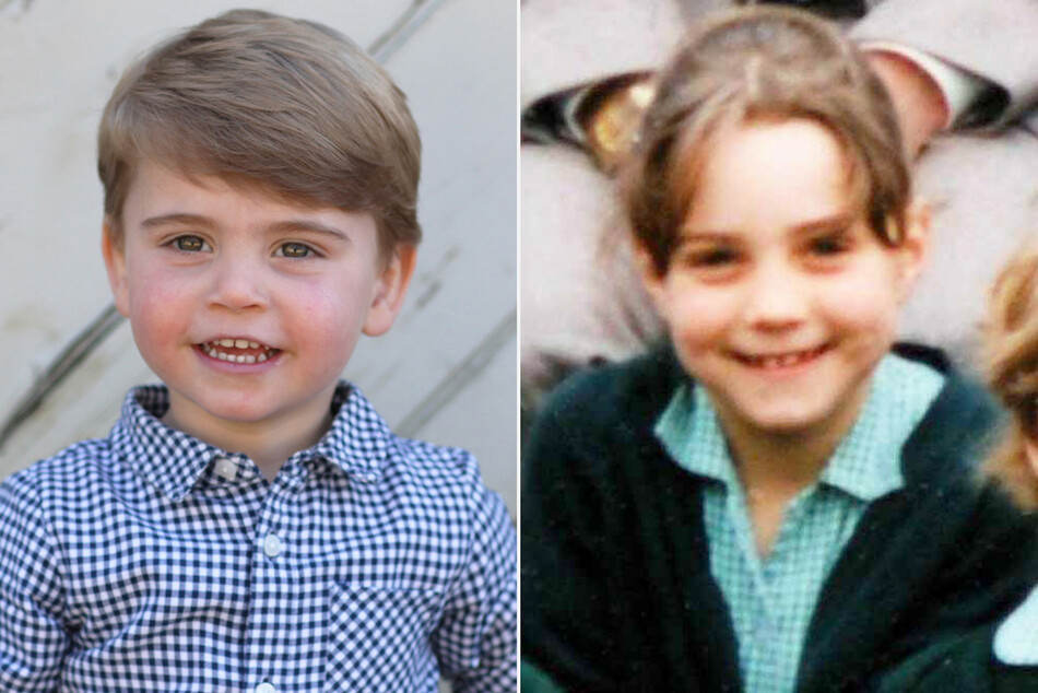 Фото 2-летнего принца Луи как две капли воды похожего на его маму Кейт Миддтон в том же возрасте