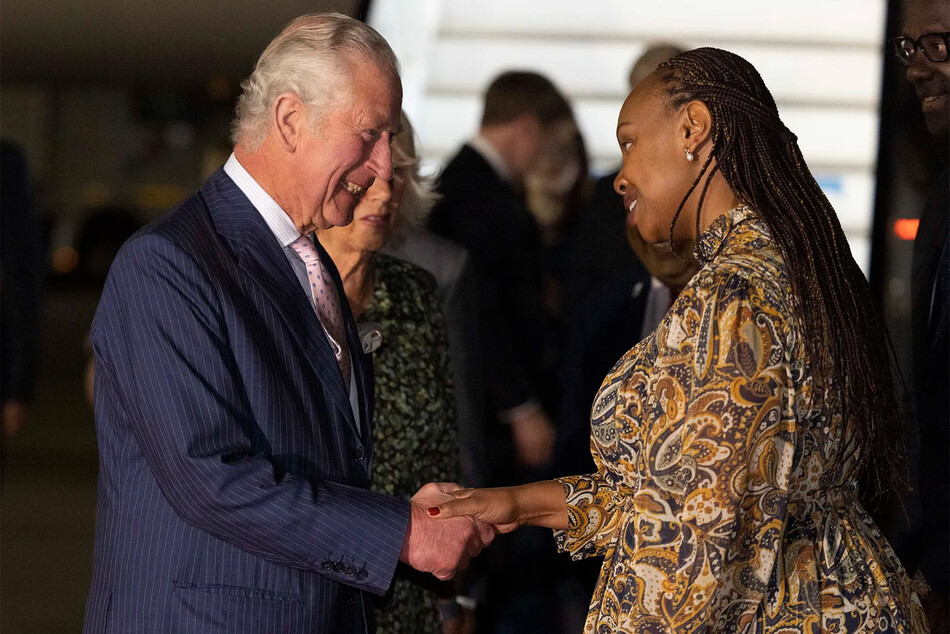 Принц Чарльз прибывает на встречу глав правительств Содружества (CHOGM) в сопровождении Камиллы, герцогини Корнуольской и встречается со специальным советником послом Яминой Критани, 2022
