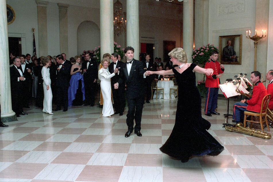 Джон Траволта и принцесса Диана, 1985