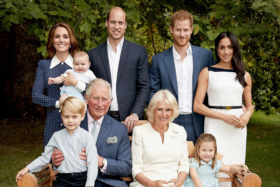 Официальный портрет королевской семьи посвященный 70-летию принца Чарльза, 14 ноября 2018 года