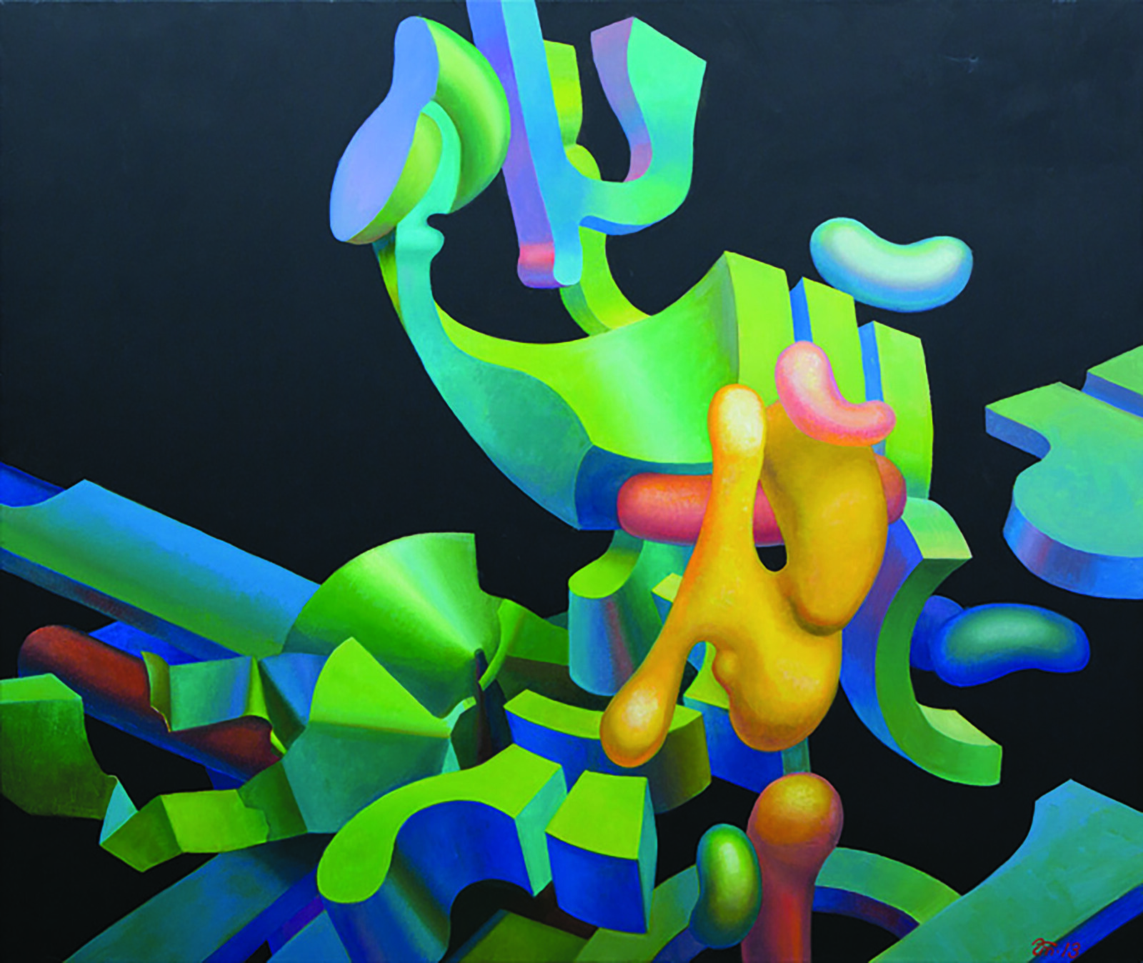 НОКТЮРН, 2013г. холст, масло, акрилл. 110х130 см