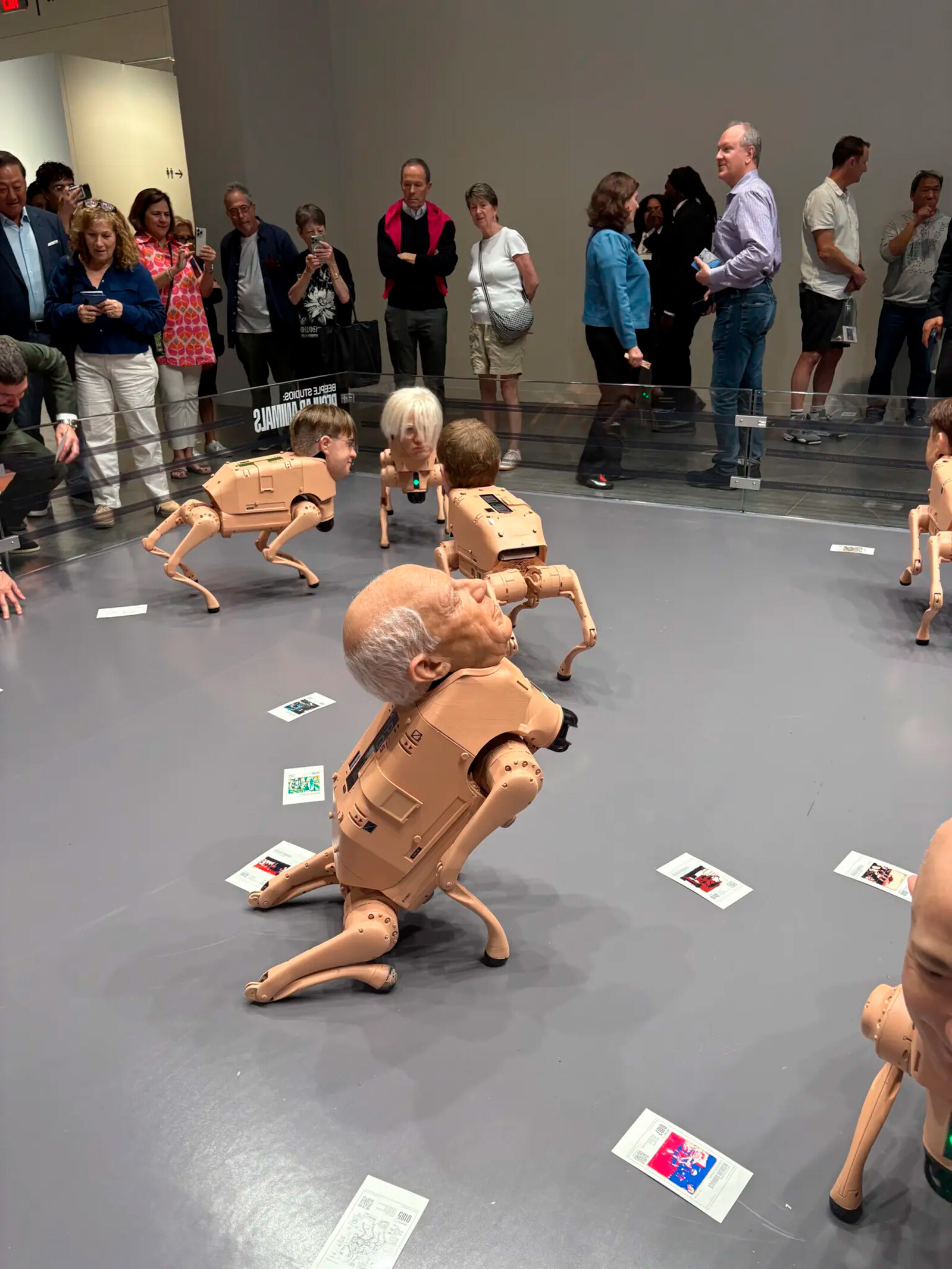 Художник Beeple Regular Animals на Art Basel в Майами