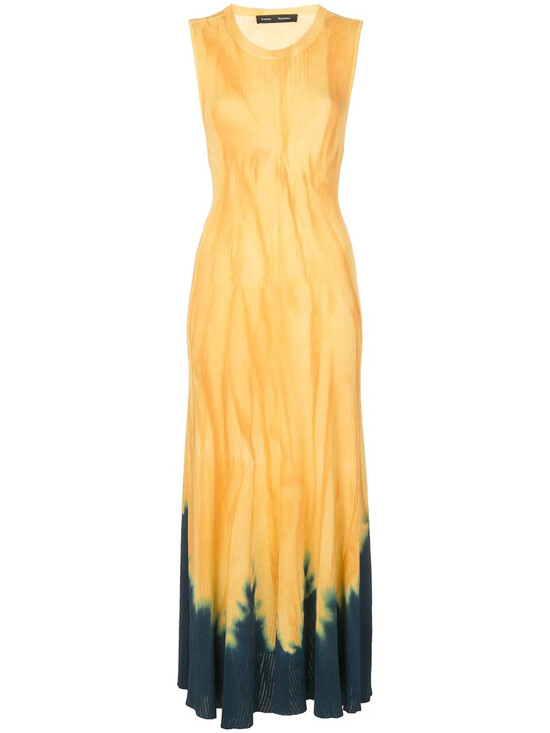 Платье асимметричного кроя с принтом тай-дай Proenza Schouler