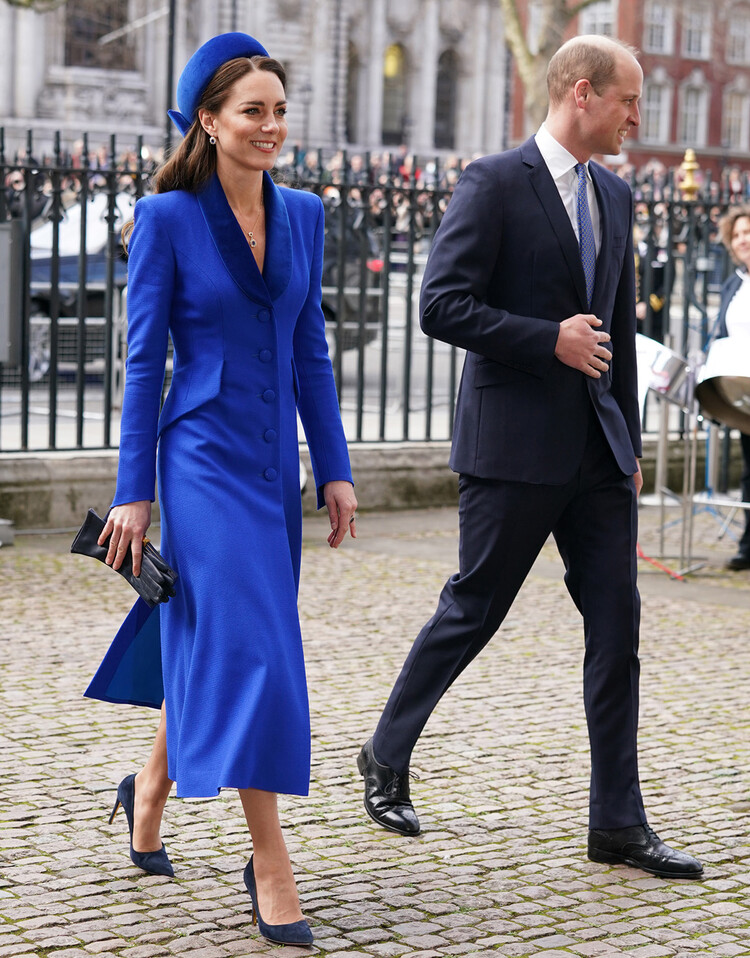 Принц Уильям и&nbsp;Кейт Миддлтон прибывают на службу Содружества в Вестминстерское аббатство, 2022