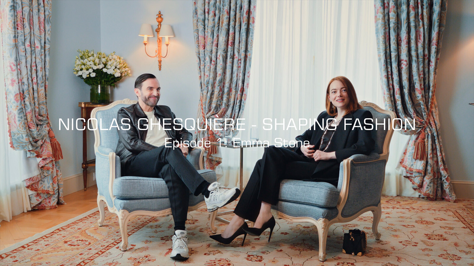 Актриса Эмма Стоун взяла интервью у Николя Жескьера для сайта Louis Vuitton