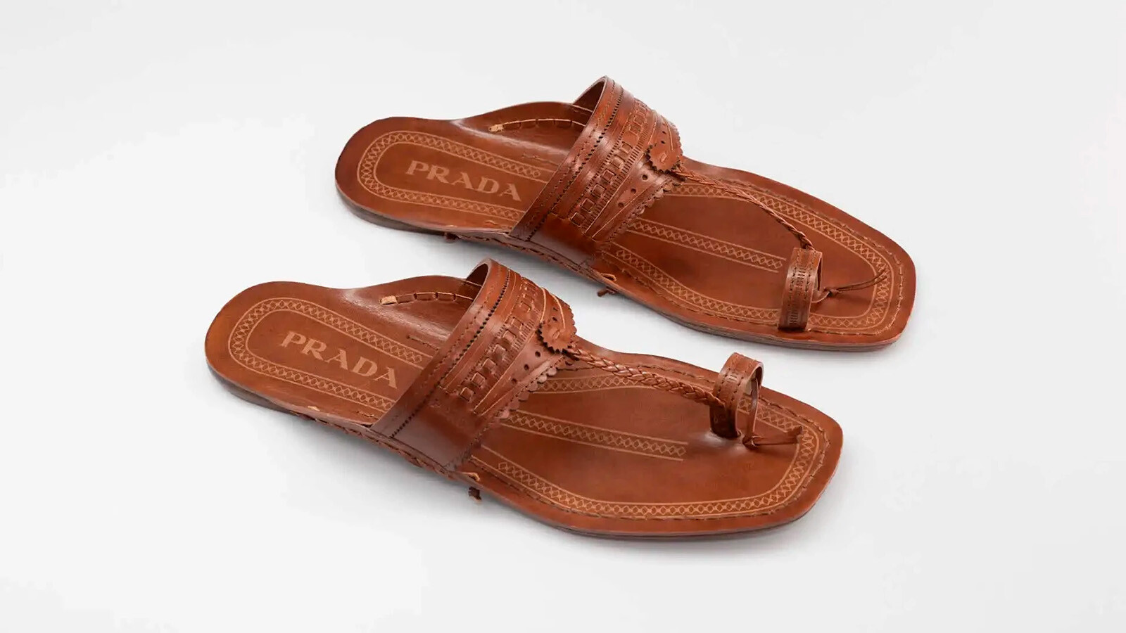 Prada Made in India x Inspired by Kolhapuri Chappals