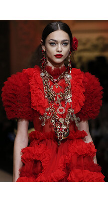 Details Dolce and Gabbana Fall 2018 Ready-to-Wear , Детали Дольче и Габбана осень зима 2018 , Fashion show , неделя моды в Милане , MFW , Mainstyles