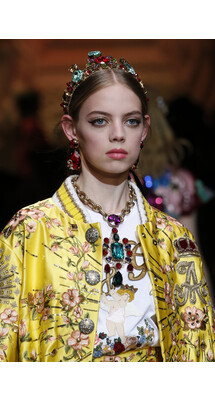 Details Dolce and Gabbana Fall 2018 Ready-to-Wear , Детали Дольче и Габбана осень зима 2018 , Fashion show , неделя моды в Милане , MFW , Mainstyles