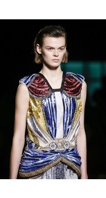 Details collections Mary Katrantzou Fall 2018 Ready-to-Wear , Детали коллекции Мэри Катранзу осень зима 2018 , Fashion show , неделя моды в Лондане , LFW , Mainstyles