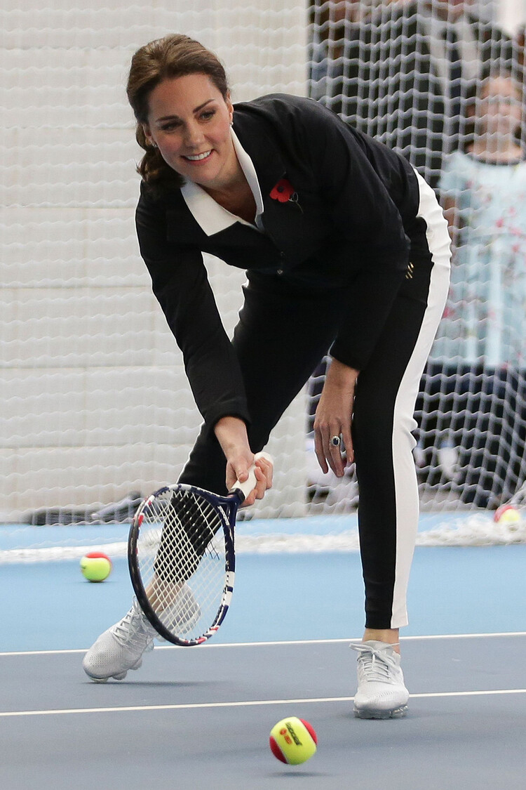 Кейт Миддлтон уроки большого тенниса