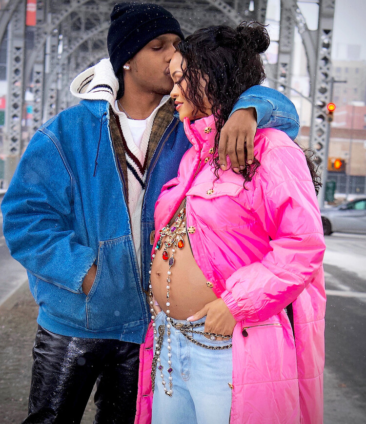 Рианна и A$AP Rocky, Нью-Йорк, 31 января 2022, США
