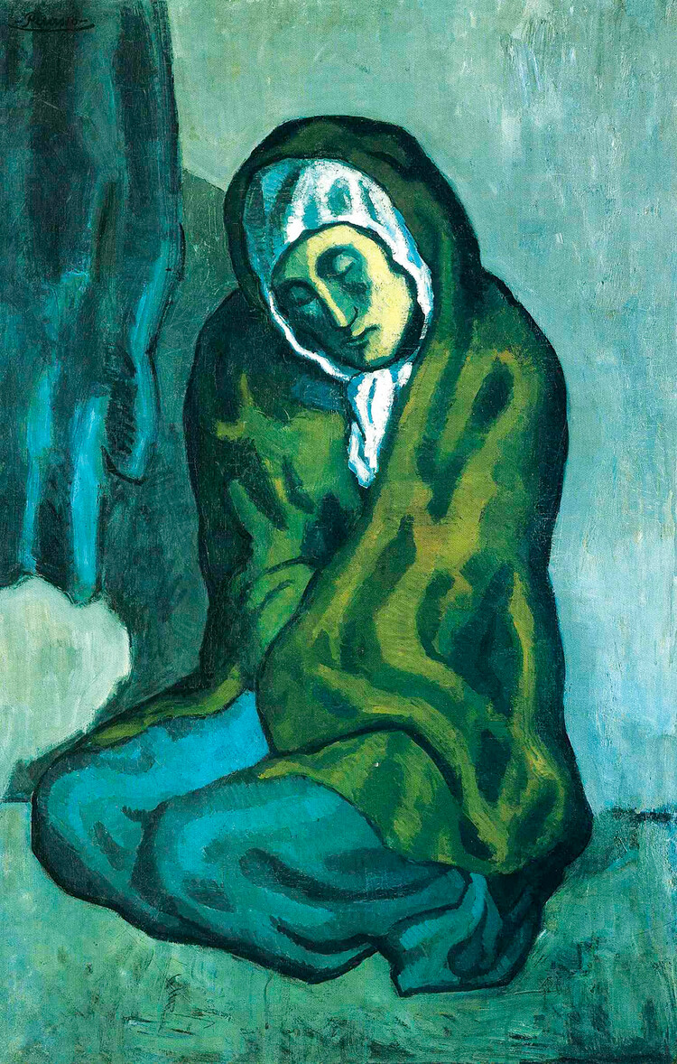 Пабло Пикассо &laquo;Нищенка, сидящей на корточках&raquo;, 1902