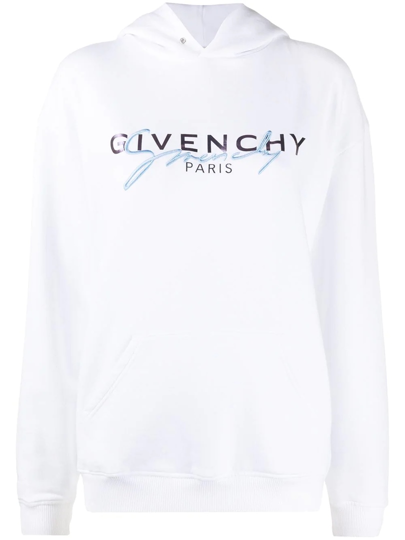 Givenchy толстовка с вышитым логотипом и капюшоном 