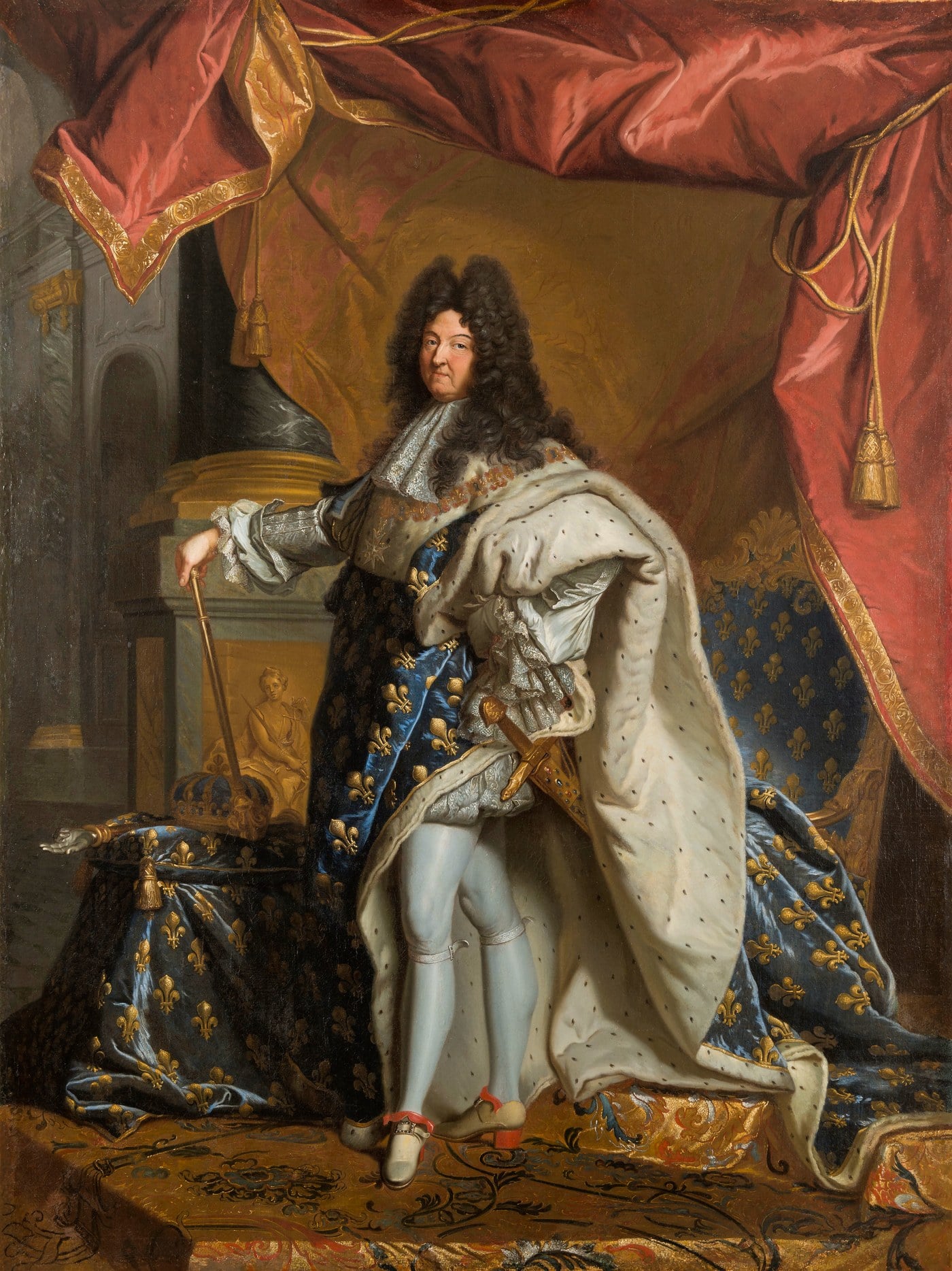 Король Солнца на своих алых каблуках в портрете Гиацинта Риго в 1701 году