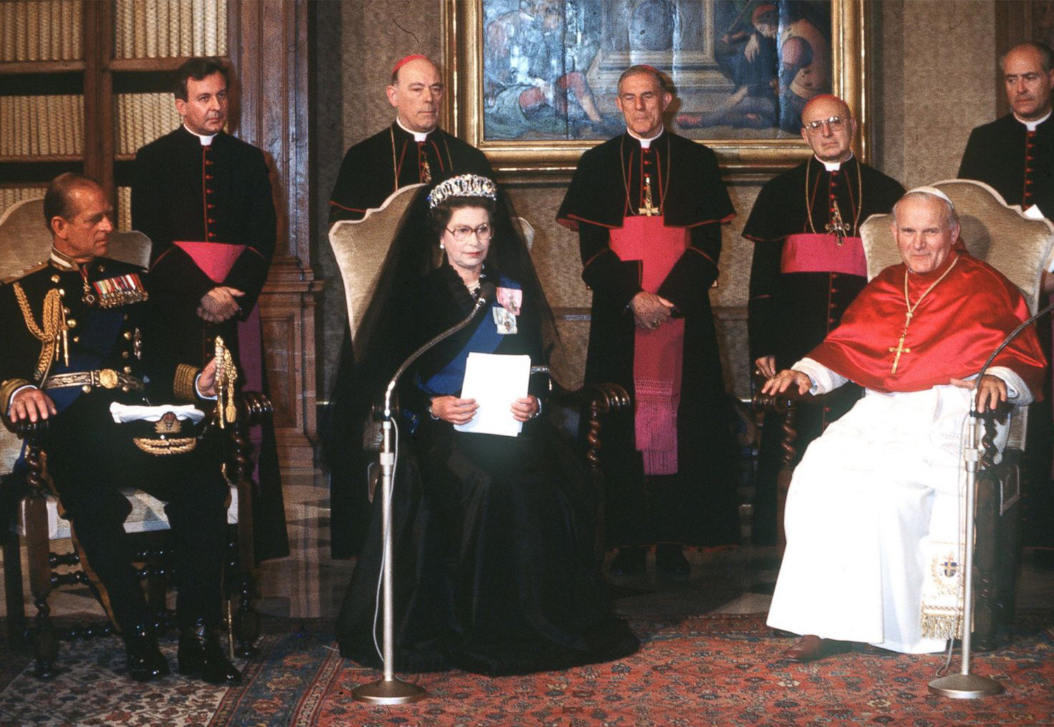 Королева Елизавета II в Ватикане