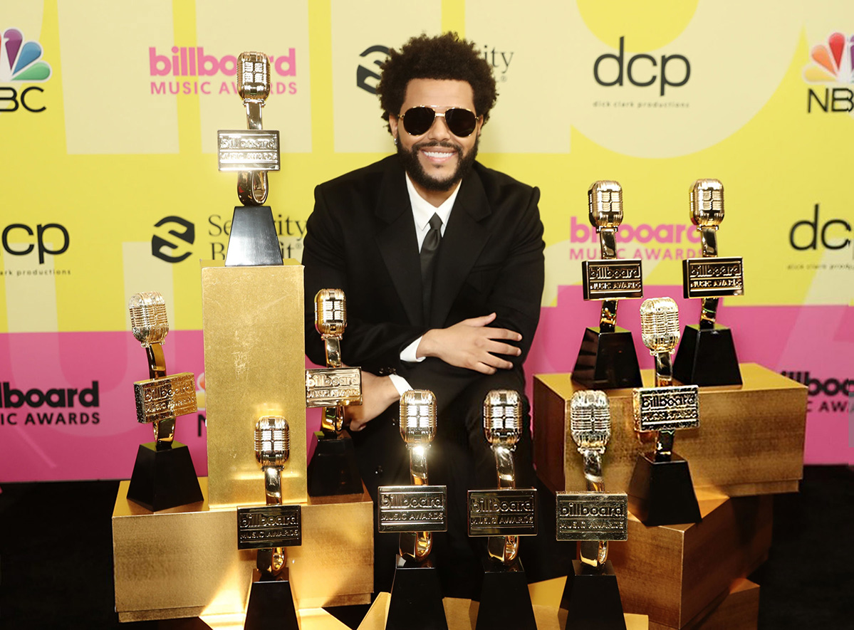 The Weeknd- Эйбел Макконен Тесфайе во время церемонии вручения премии Billboard Music Awards 2021 в Microsoft Theater 23 мая 2021 года в Лос-Анджелесе, Калифорния