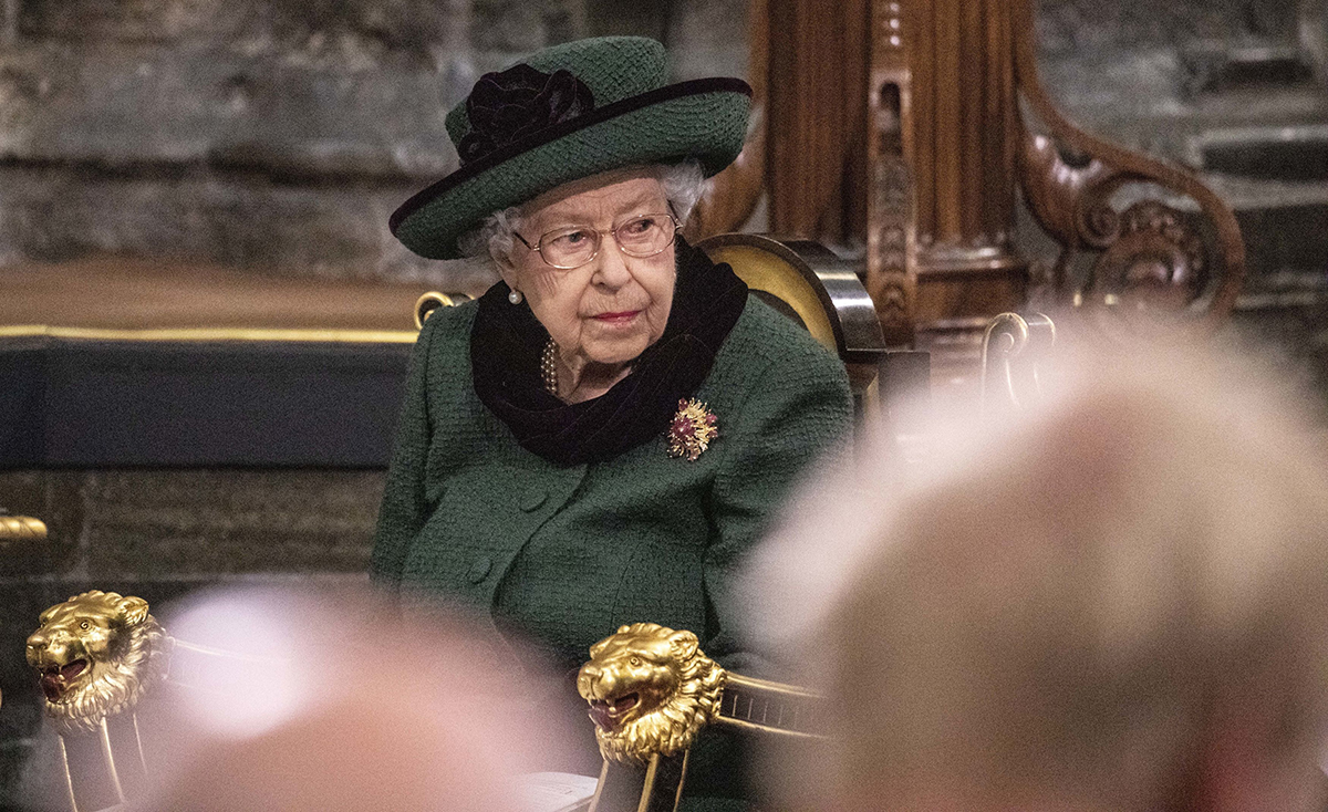 Королева Елизавета II на Службе памяти в честь принца Филиппа, 2022