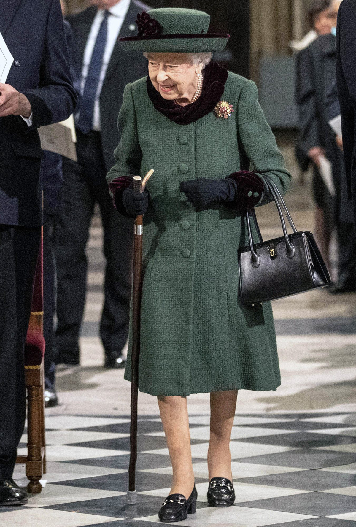Королева Елизавета II прибывает на Службу памяти в честь принца Филиппа, 2022