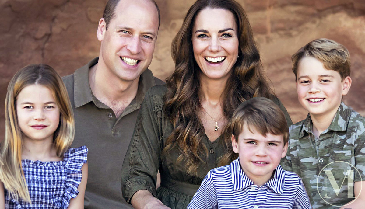 Принц Уильям и Кейт Миддлтон с детьми принцессой Шарлоттой, принцем Джорджем и принцем Луи во время отдыха в Иордании, 2021
