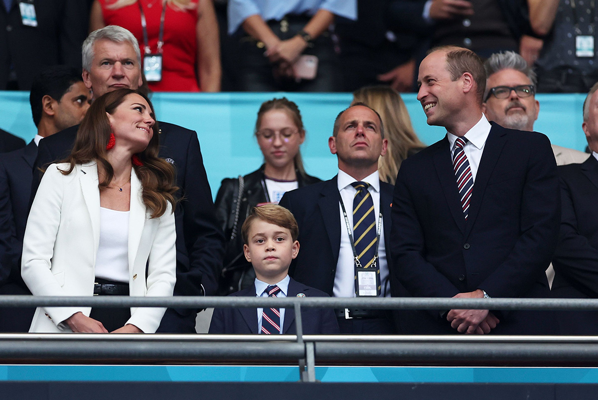 Принц Уильям и Кейт Миддлтон с сыном принцем Джорджем