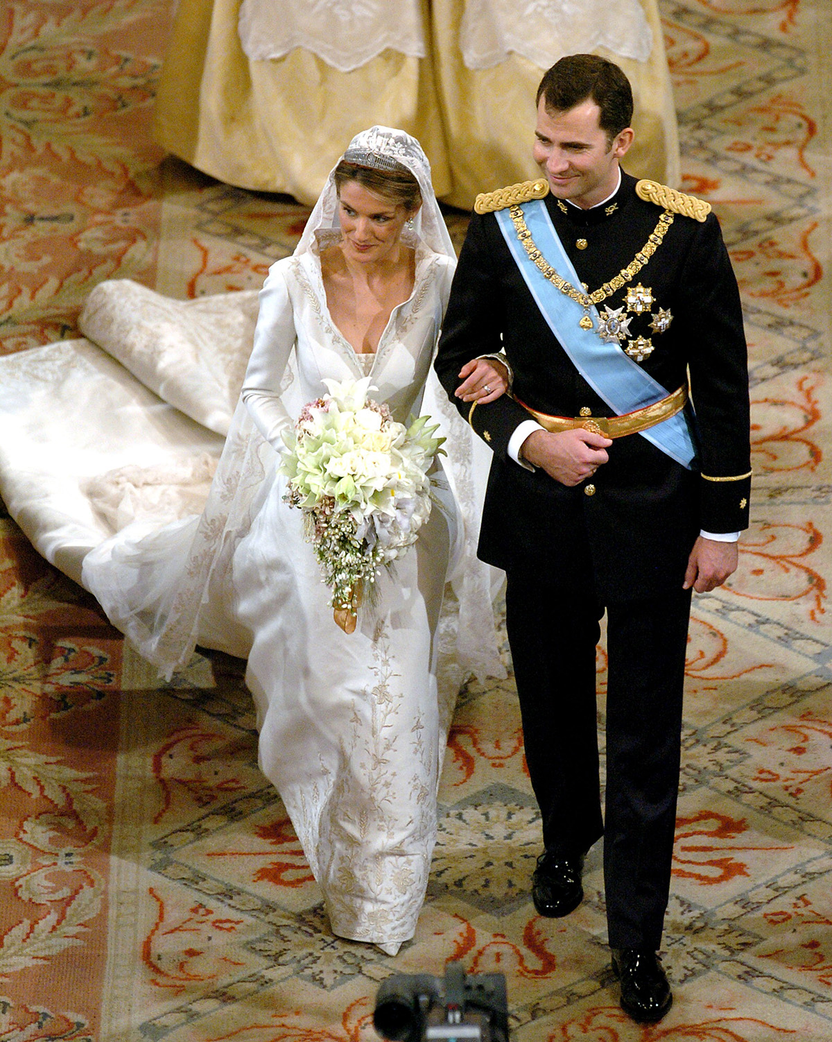 Свадьба принцессы Летиции Ортис и наследного принца Испании Фелипе в соборе Алумудена в Мадриде, 22 мая 2004, Испания