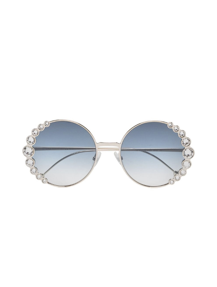 FENDI Eyewear круглые солнцезащитные очки